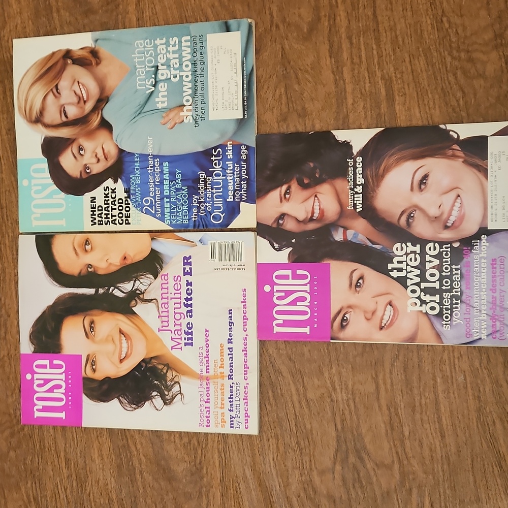 Vintage rosie o'donnell magazines